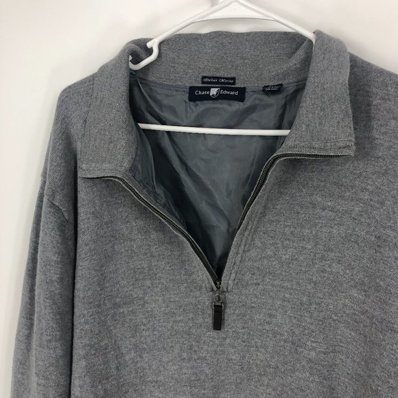 COPY - Chase Edward Merino Wool Quarter Zip 2XL - Picture 5 of 6